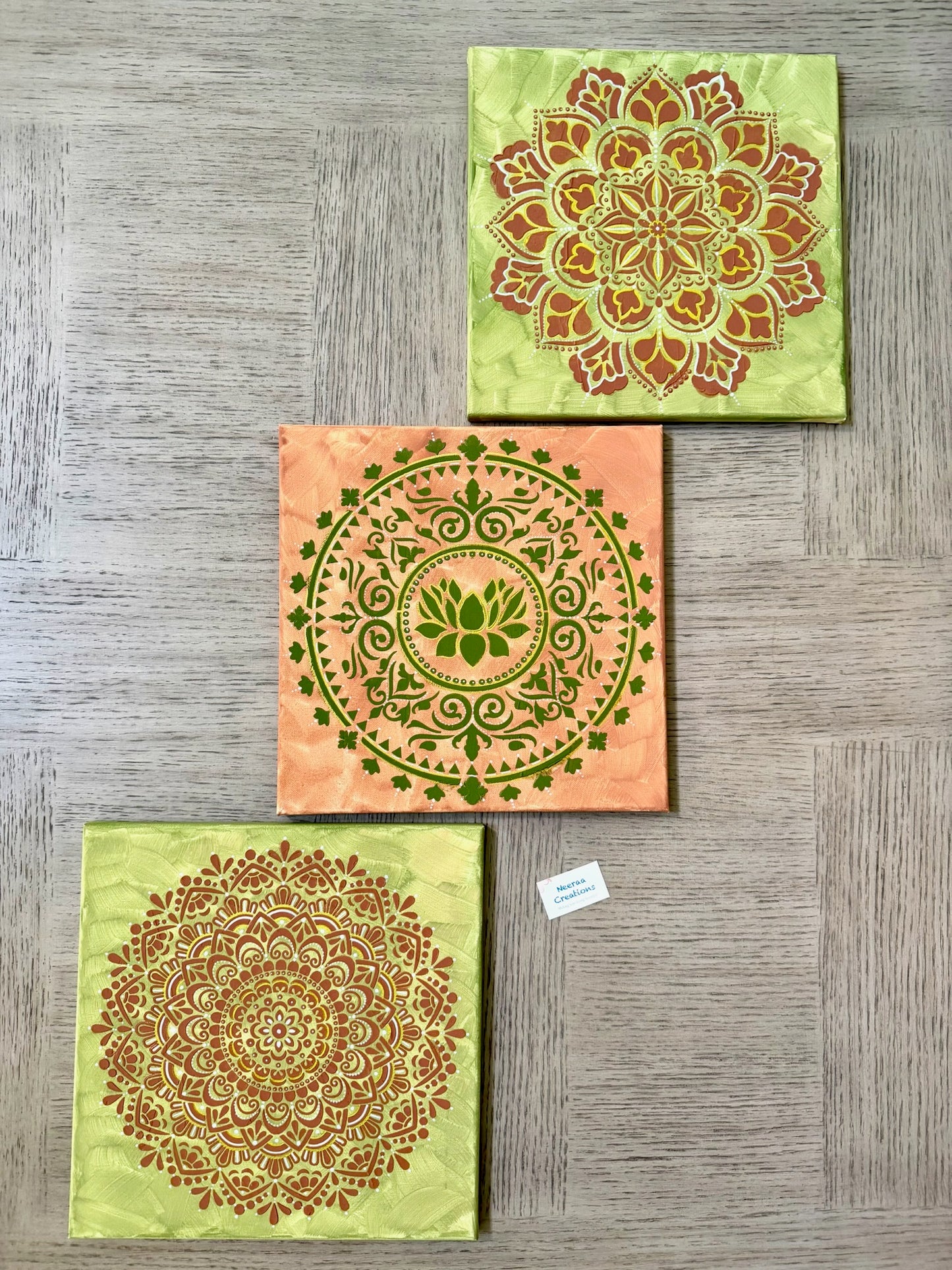 Serenity Mandala Wall Art Set