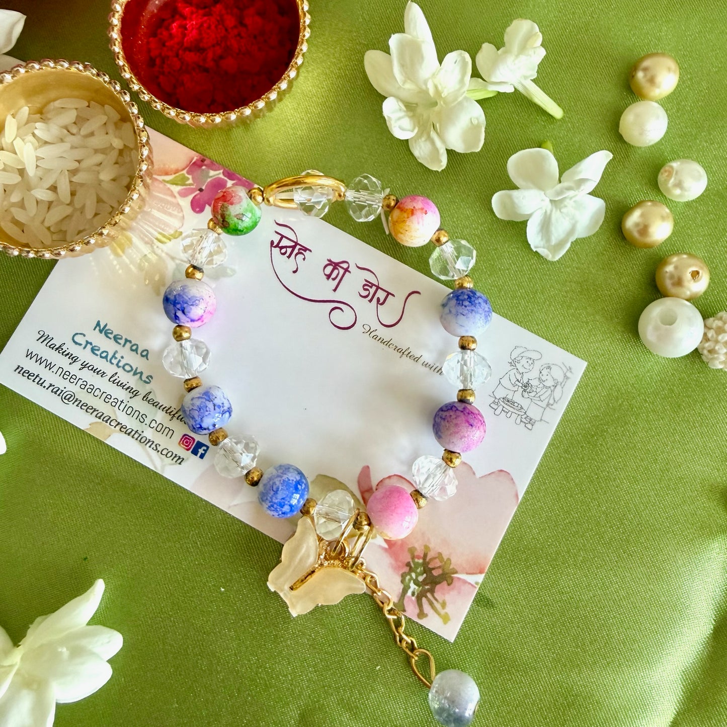 Enchanting Butterfly Charm Kids' Rakhi