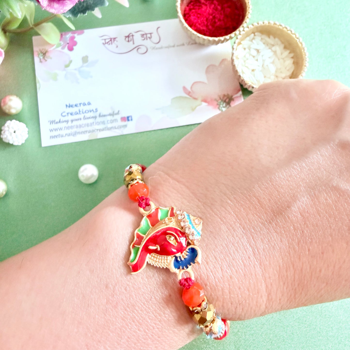 Ganesha Blessing Rakhi