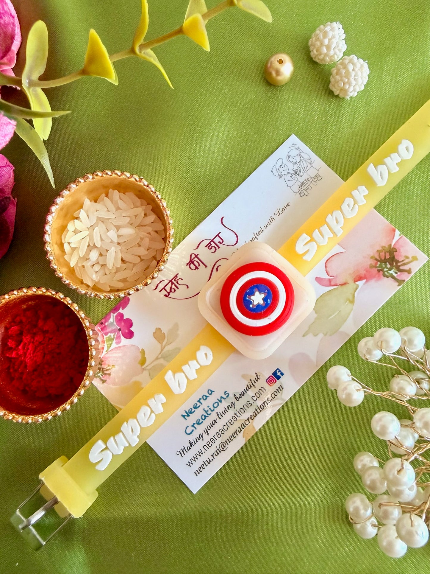 Captain America Shield Light-Up Kids' Rakhi
