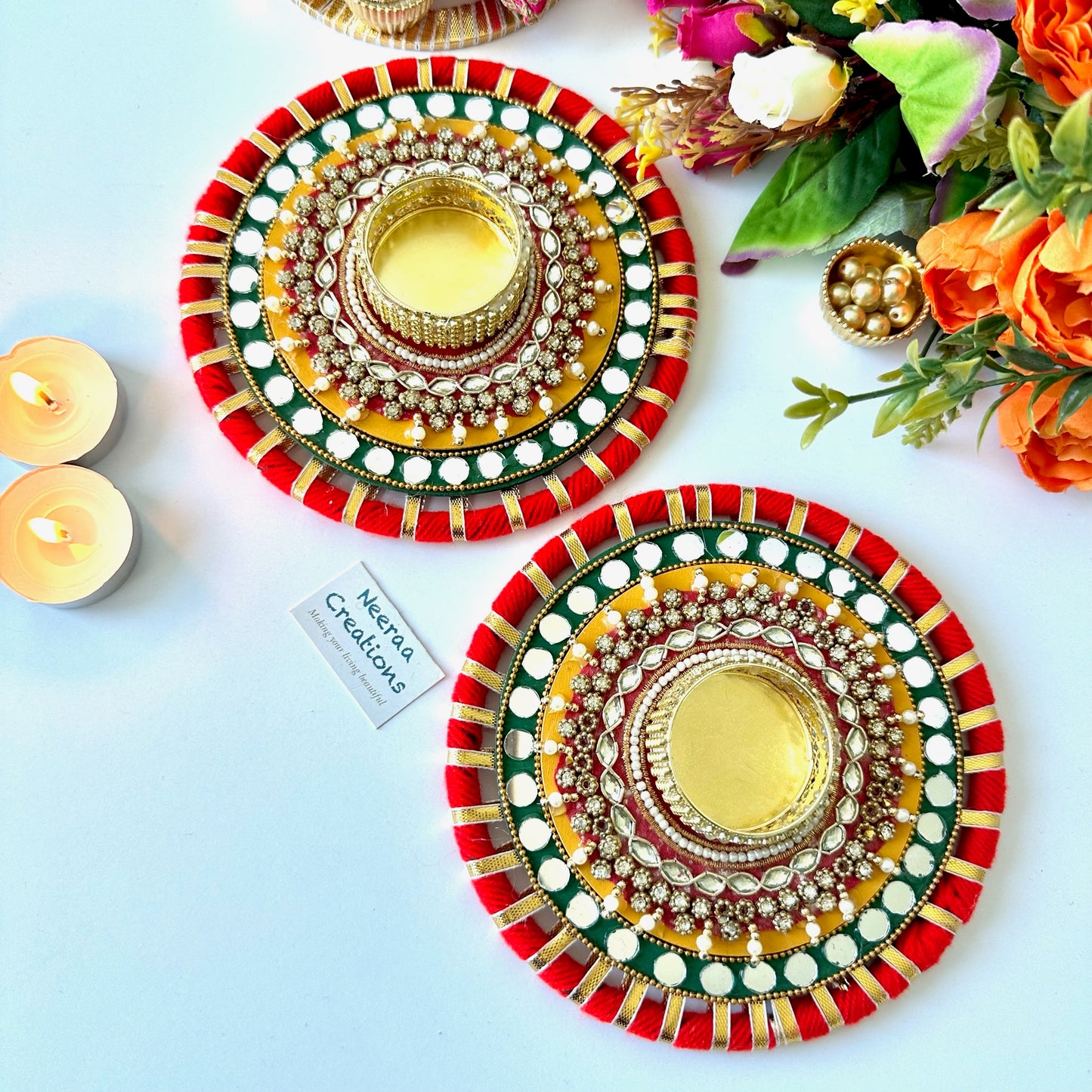 Festival Decoration Diyas - Set of 2