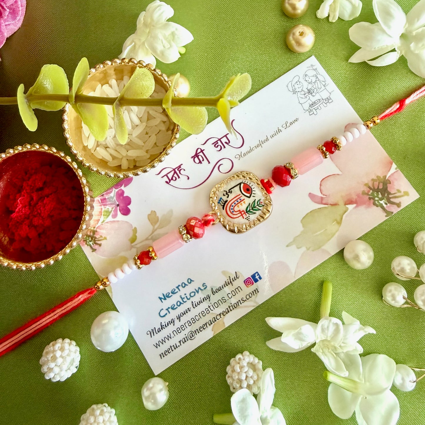 Handcrafted Evil Eye Protection Rakhi