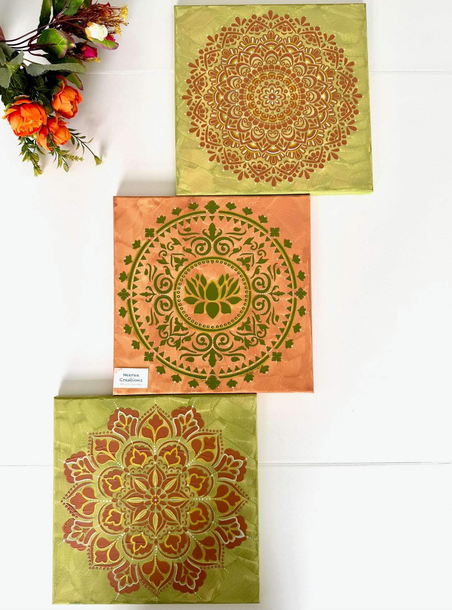 Serenity Mandala Wall Art Set