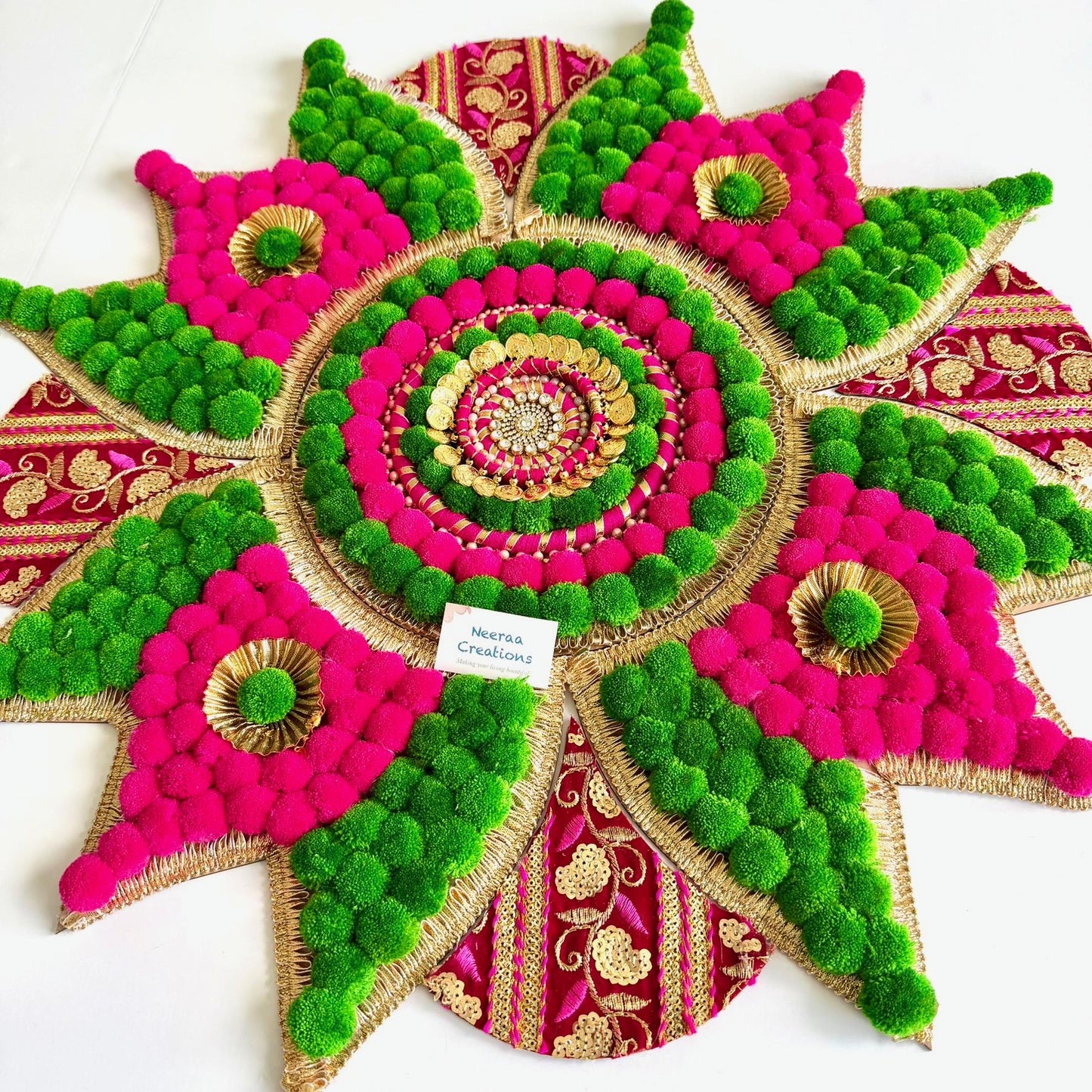 Handmade Floor Rangoli Decor