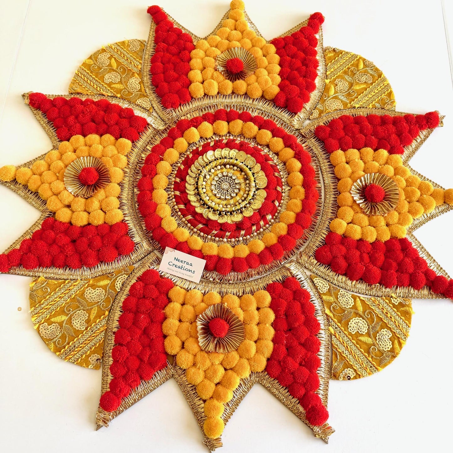 Handmade Floor Rangoli Decor