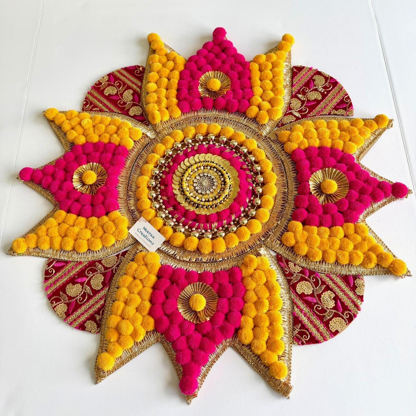 Handmade Floor Rangoli Decor