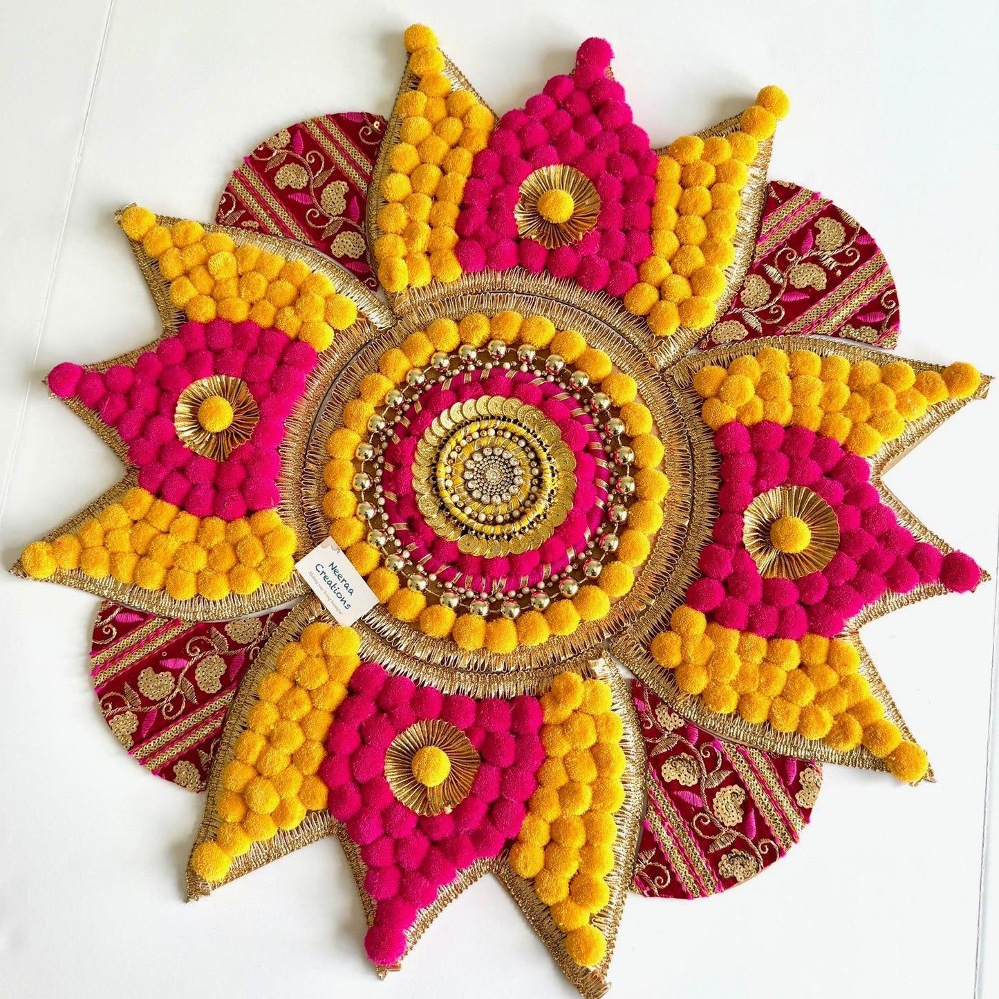 Handmade Floor Rangoli Decor