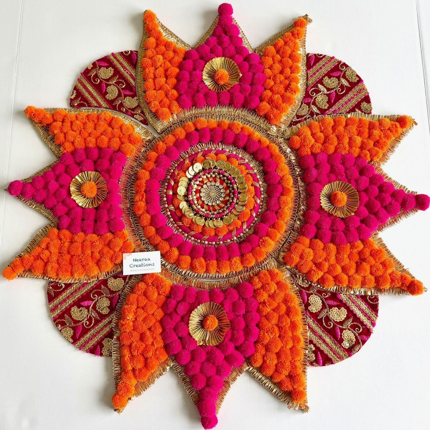 Handmade Floor Rangoli Decor