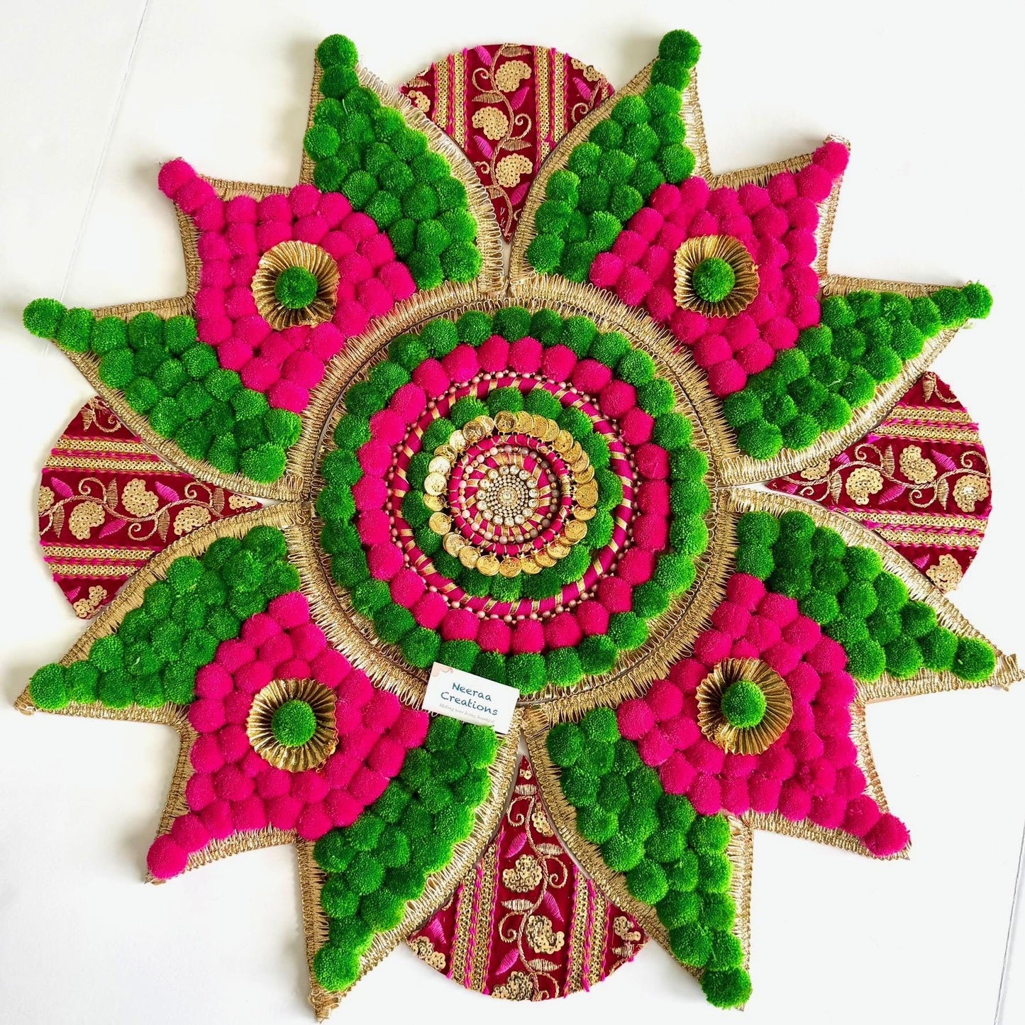 Handmade Floor Rangoli Decor