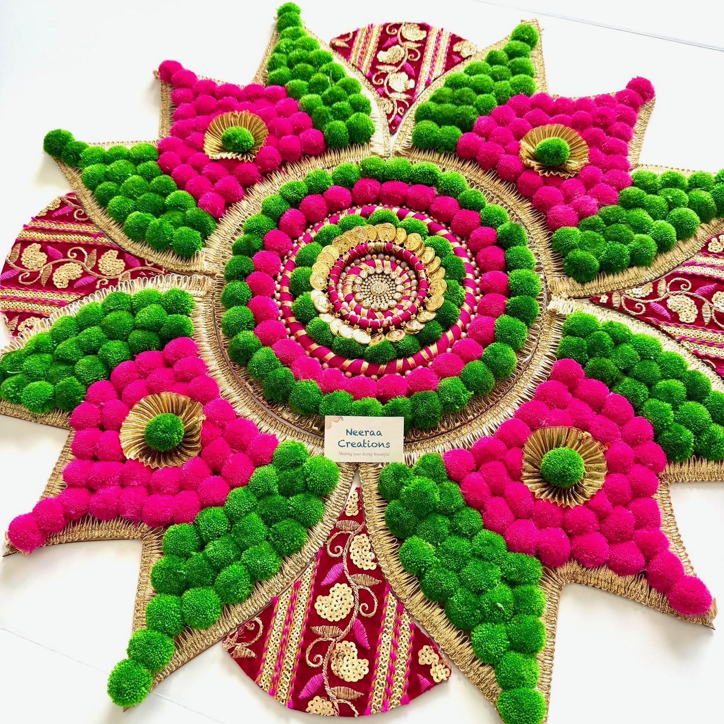 Handmade Floor Rangoli Decor