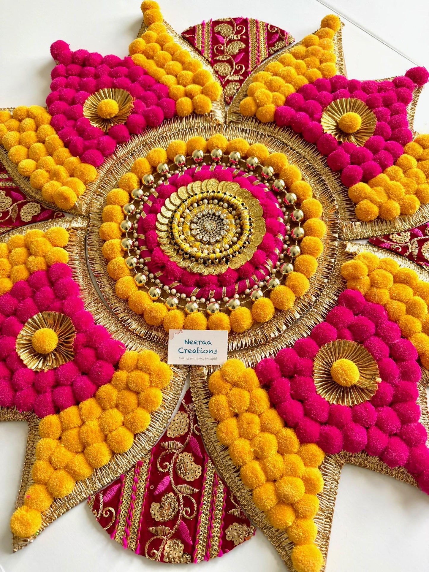 Handmade Floor Rangoli Decor