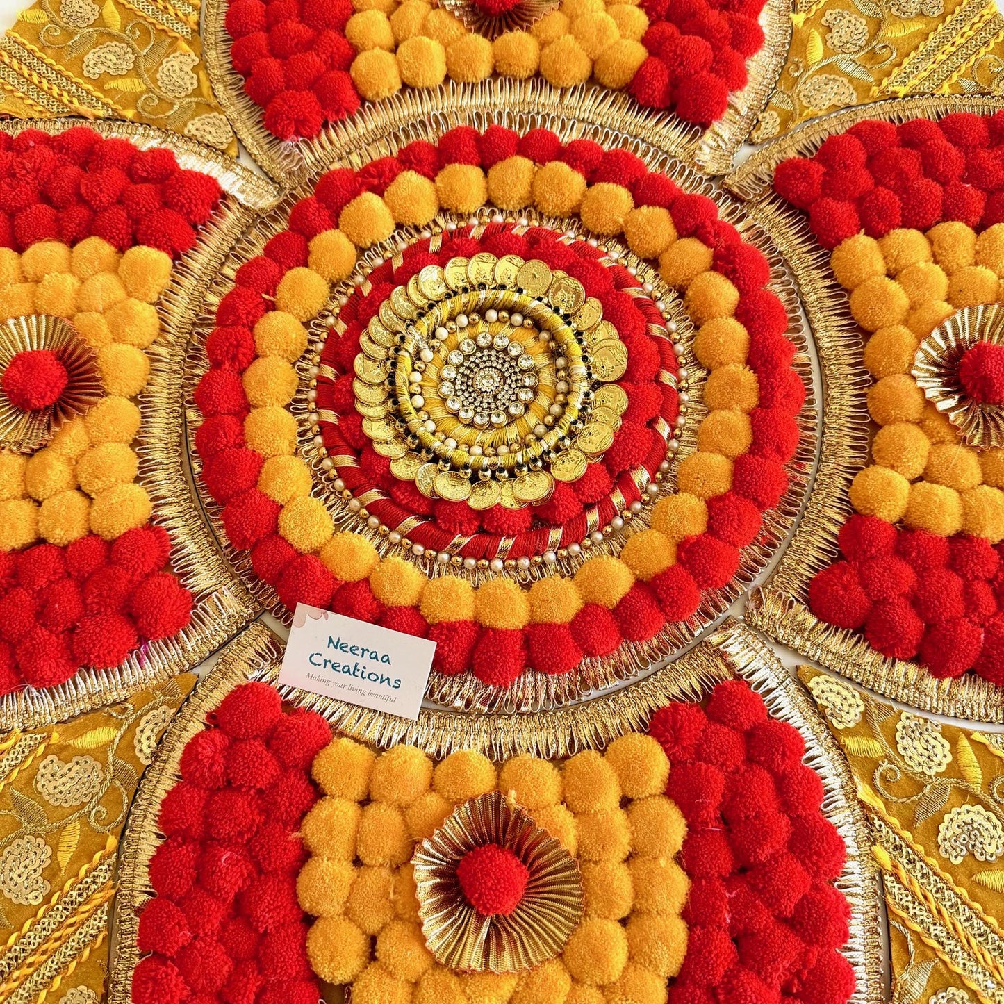 Handmade Floor Rangoli Decor