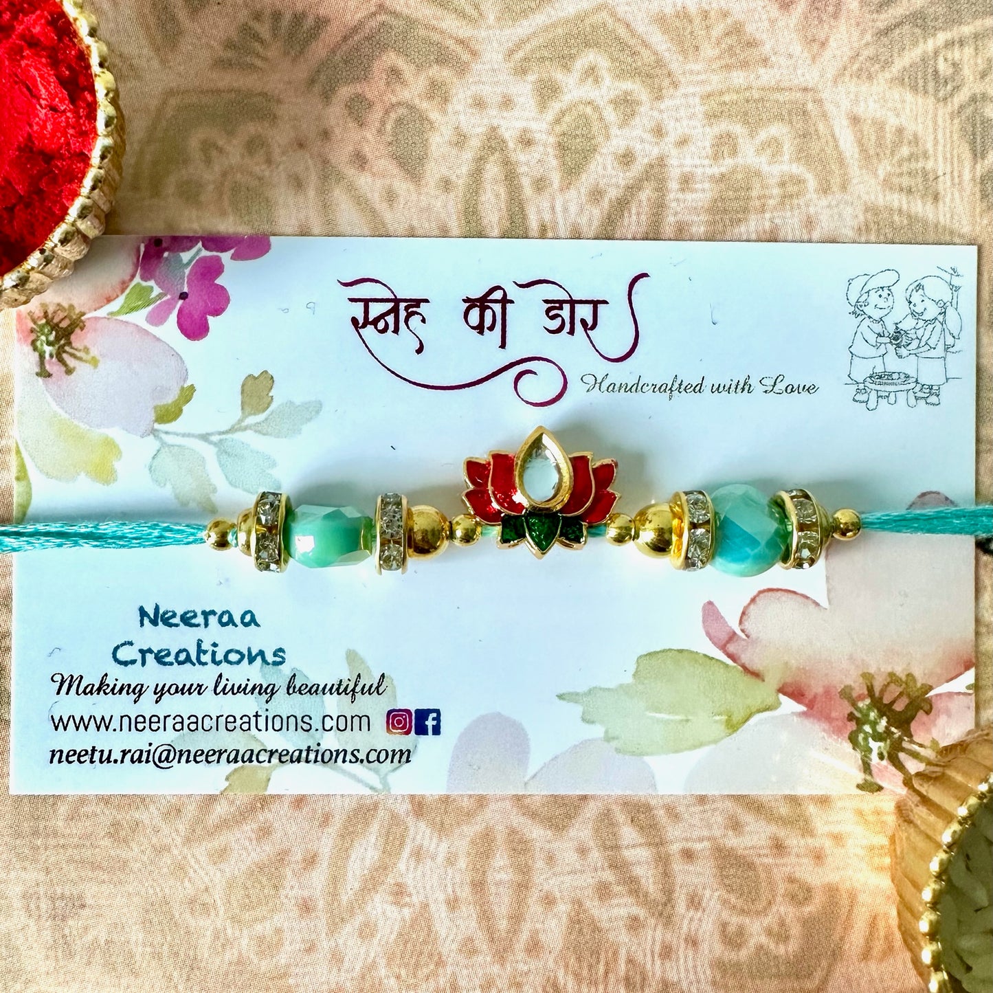 Lotus Rakhi for Brother