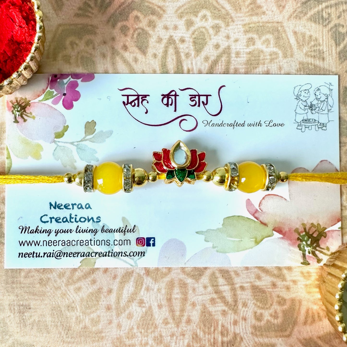Lotus Rakhi for Brother