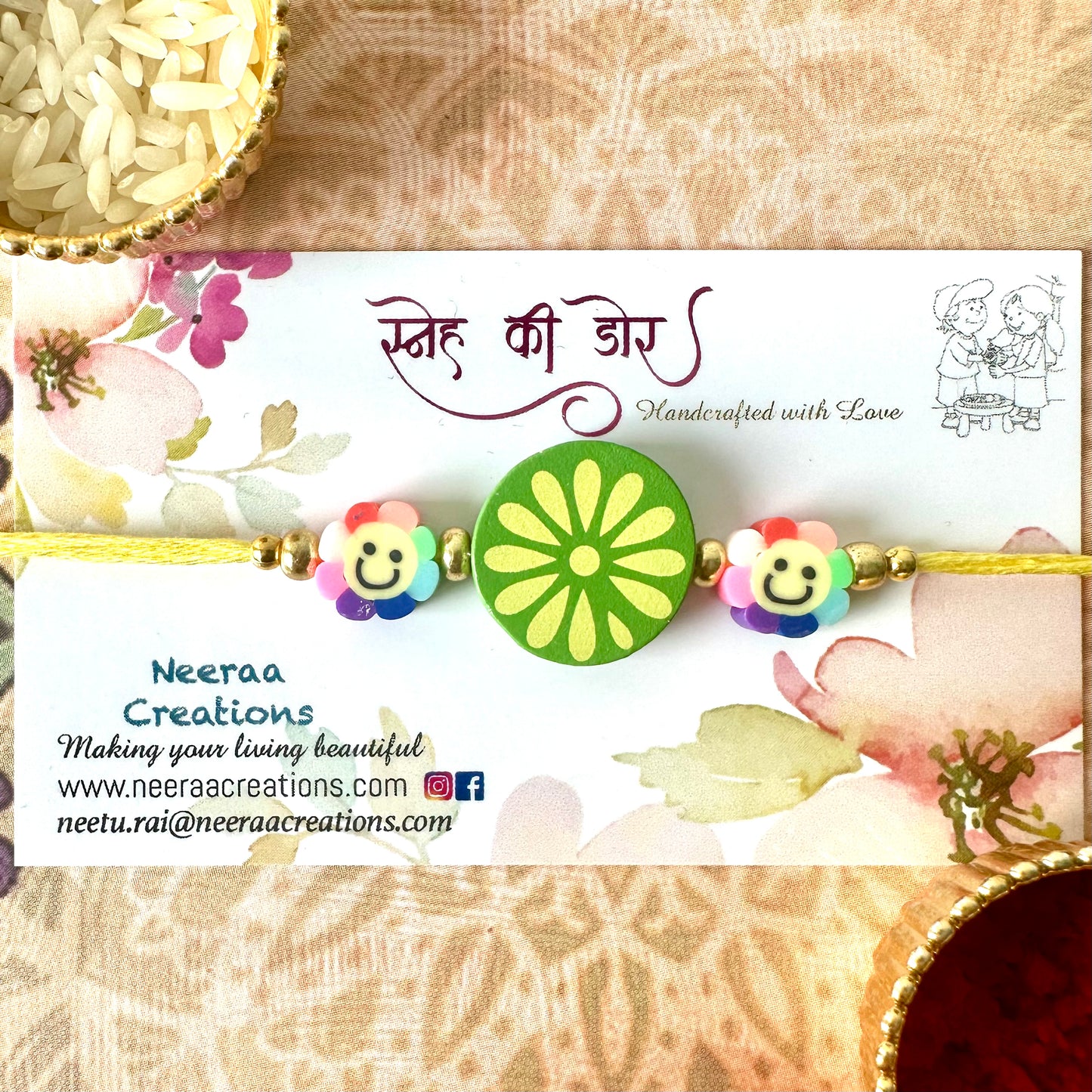 Smiley Rakhi for Kids