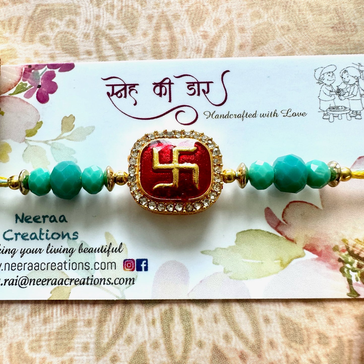 Swastik Rakhi for Bhaiya