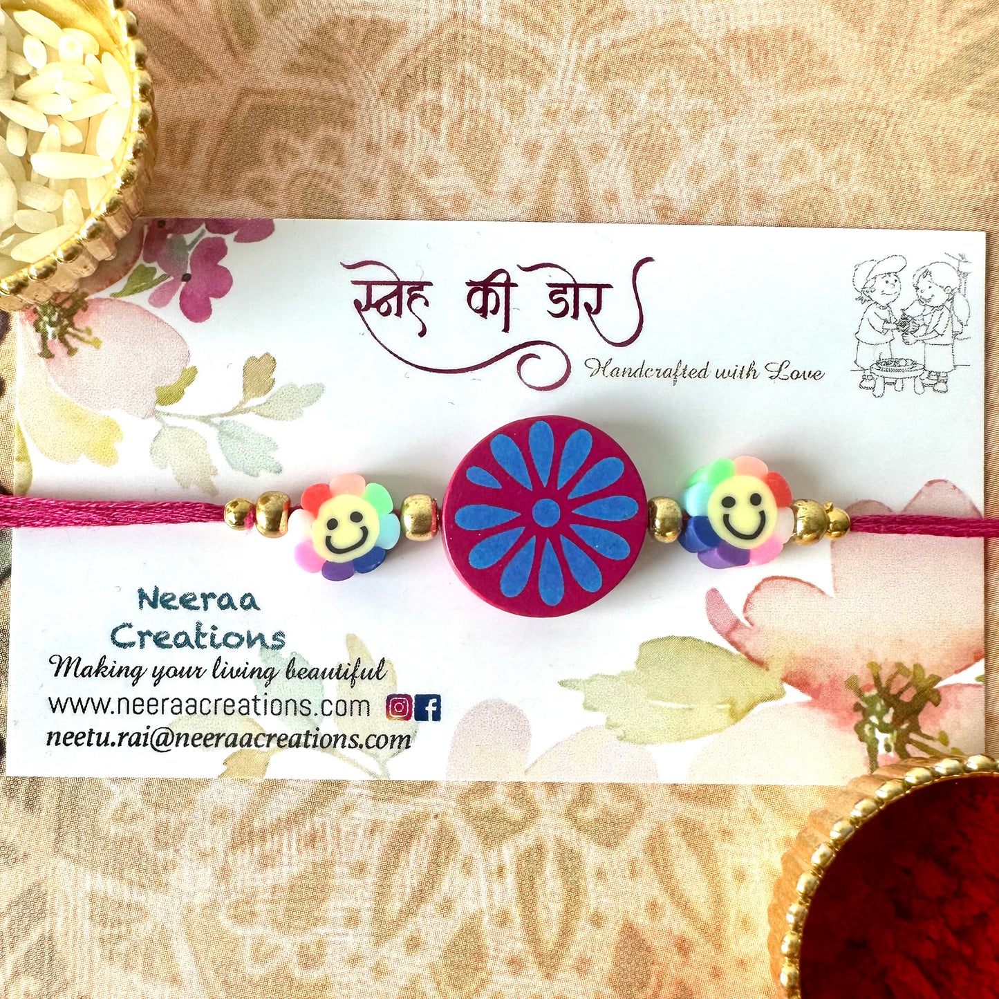 Smiley Rakhi for Kids