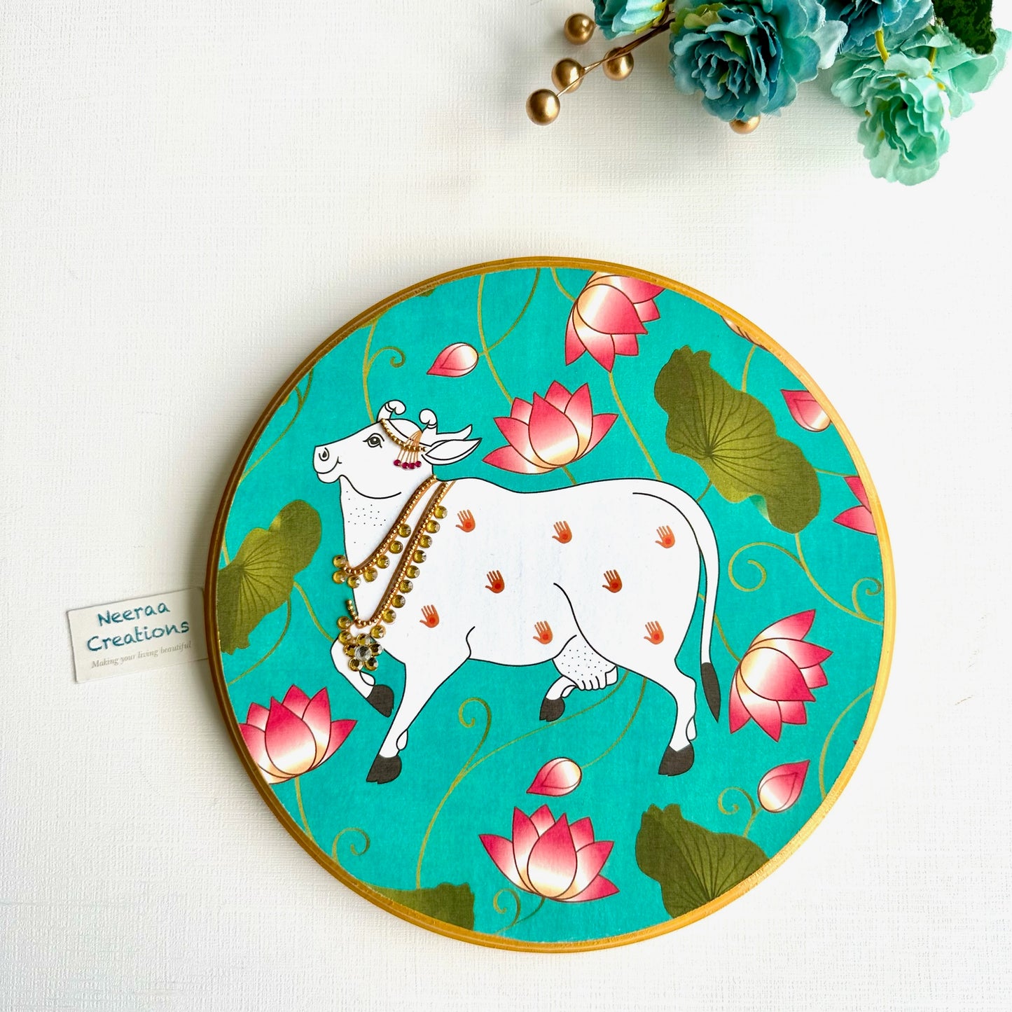 Pichwai Cow Wall decor - Set of 3