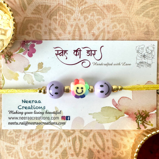 Smiley Rakhi for Kids