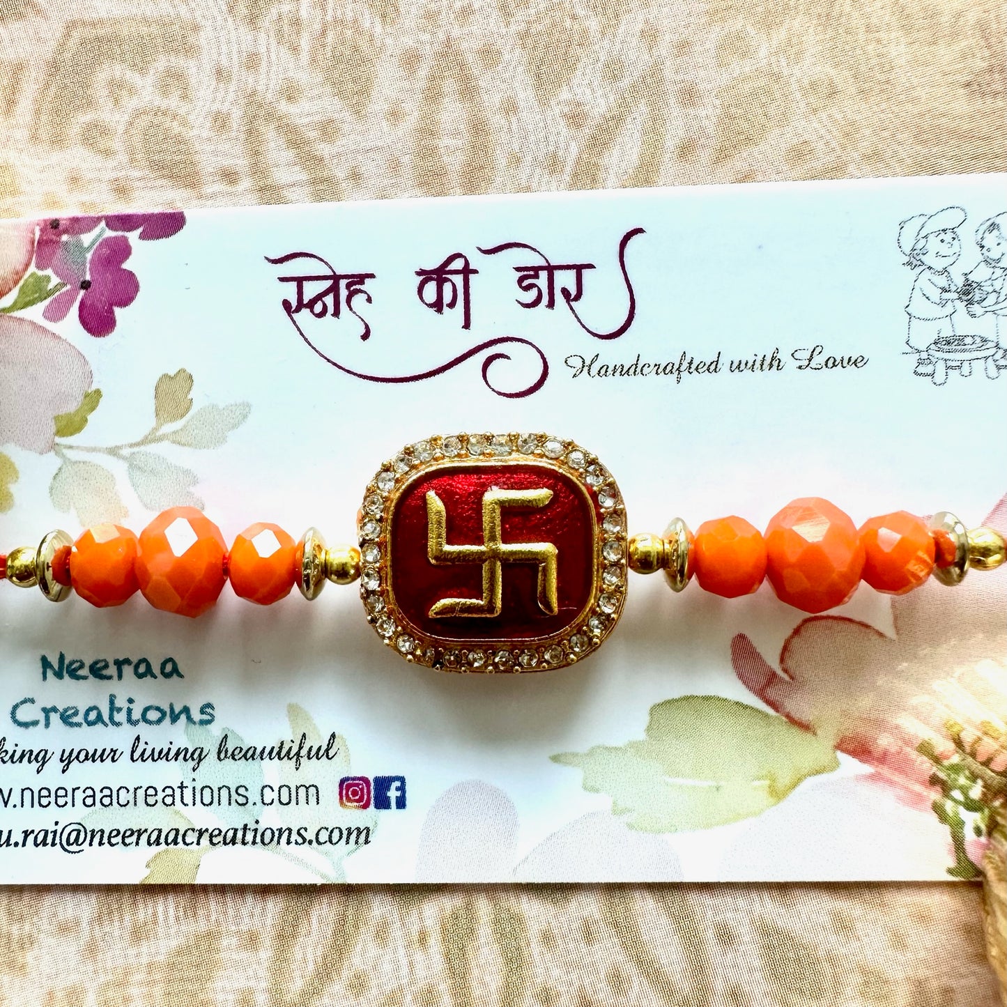 Swastik Rakhi for Bhaiya