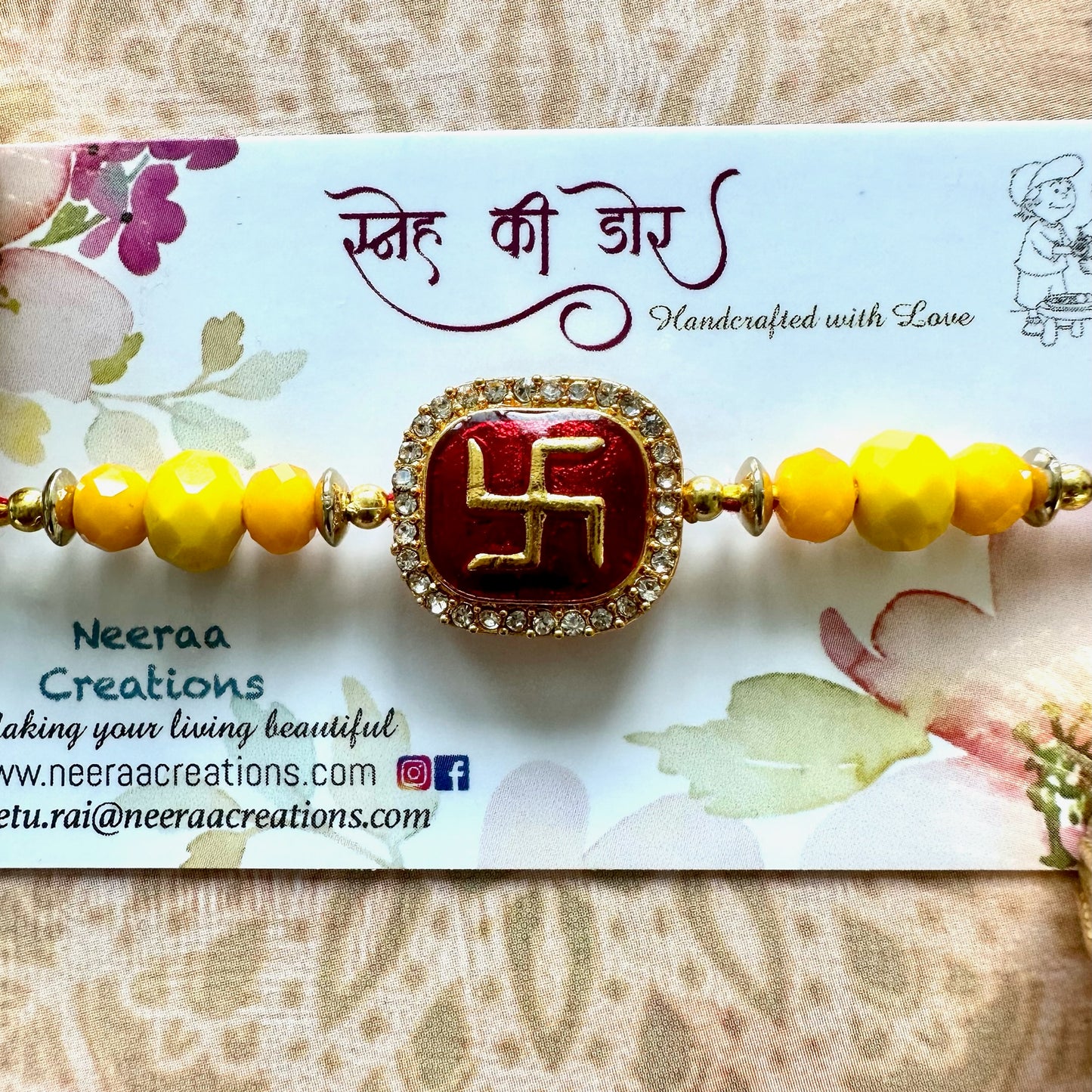 Swastik Rakhi for Bhaiya