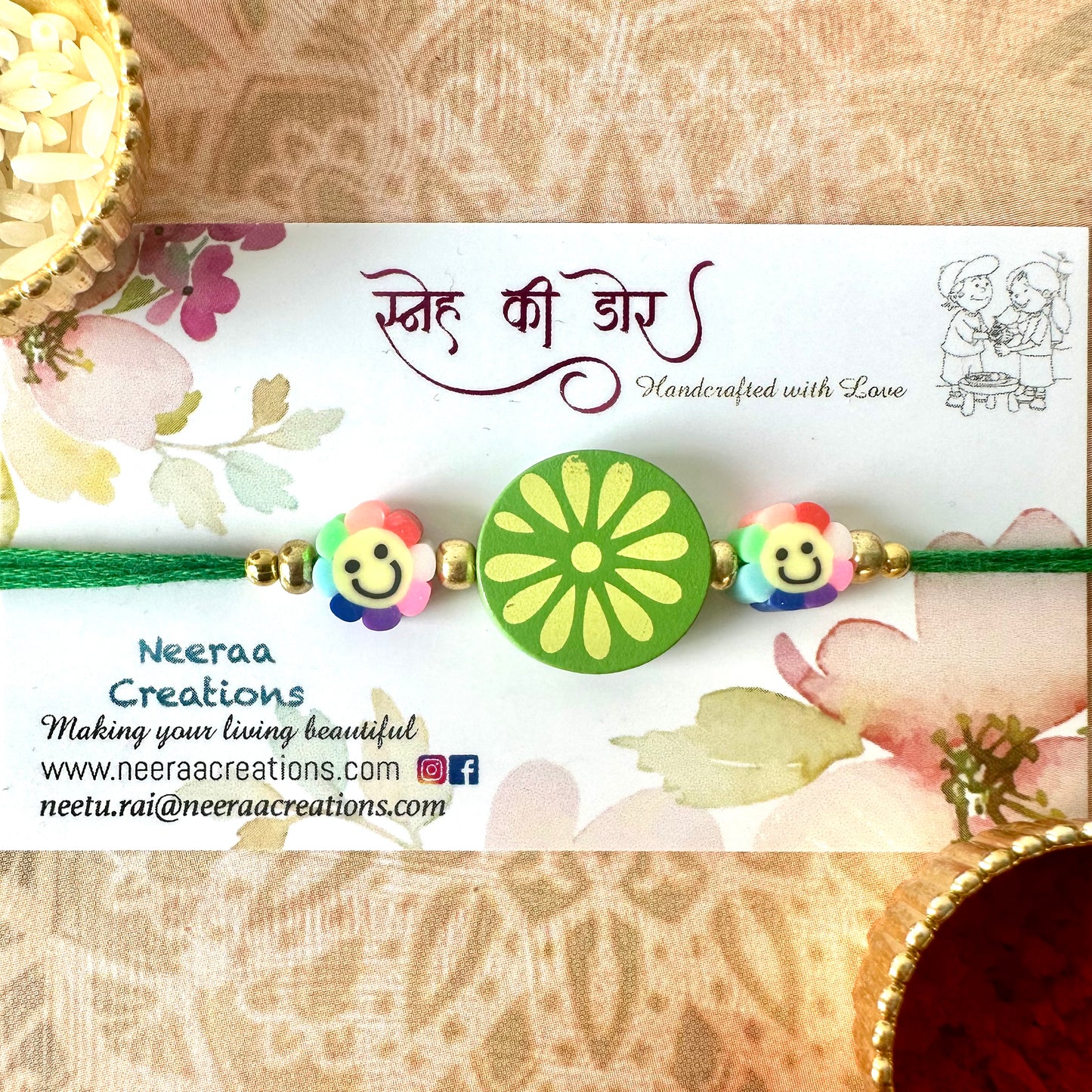 Smiley Rakhi for Kids