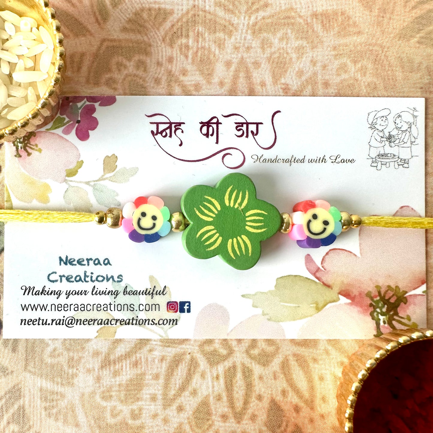 Smiley Rakhi for Kids