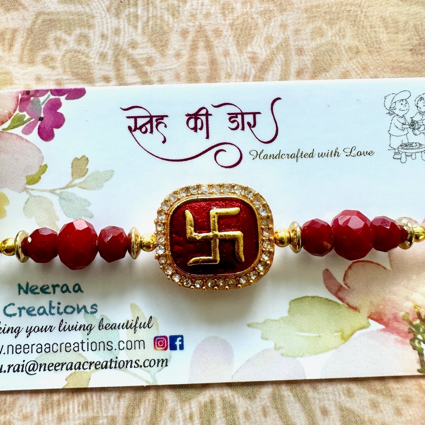 Swastik Rakhi for Bhaiya
