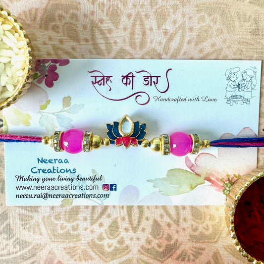 Lotus Rakhi for Bhaiya