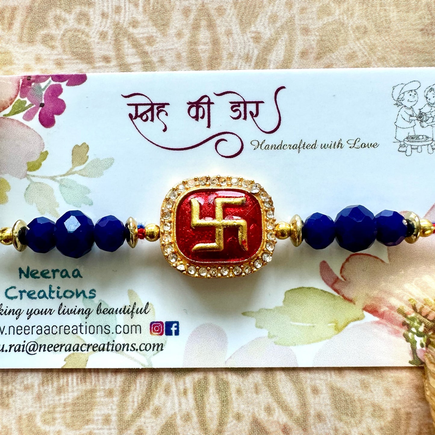 Swastik Rakhi for Bhaiya