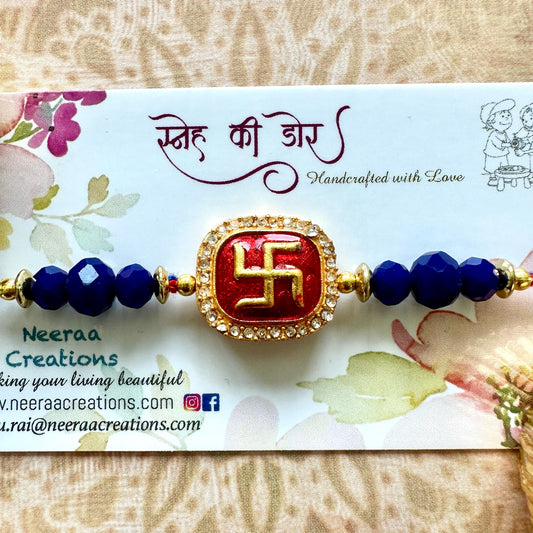 Swastik Rakhi for Bhaiya